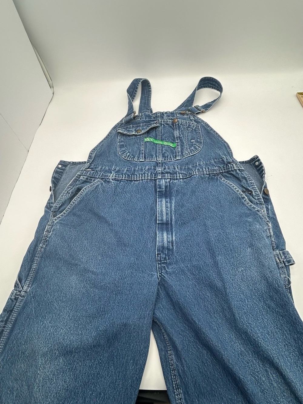 Vintage Key Imperial Aristocrat Wash Blue Denim Overalls 40x29
